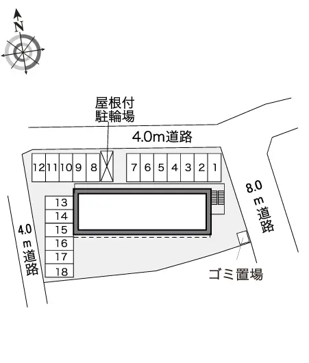 ★手数料０円★浜田市朝日町 月極駐車場